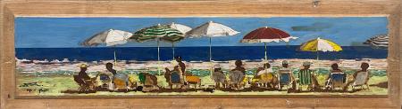 Quadro di Massimo Lomi Era d'agosto  - tempera tavola 